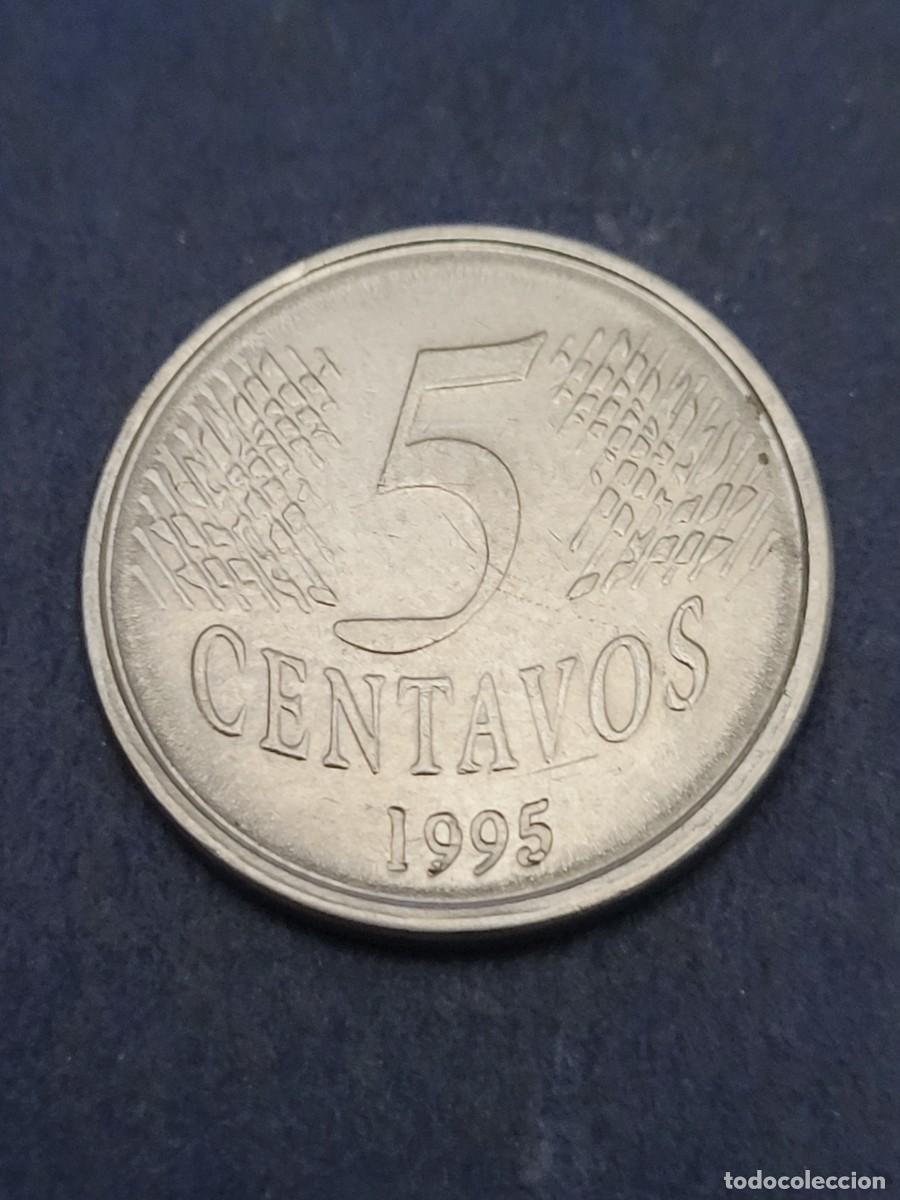 Monedas antiguas de Am&eacute;rica: Moneda 5 centavos 1995 Brasil - Foto 2
