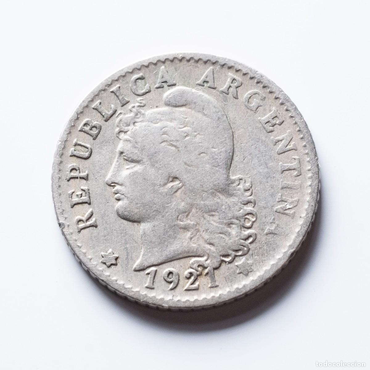 Monedas antiguas de Am&eacute;rica: 5 centavos 1921 Argentina - Foto 1