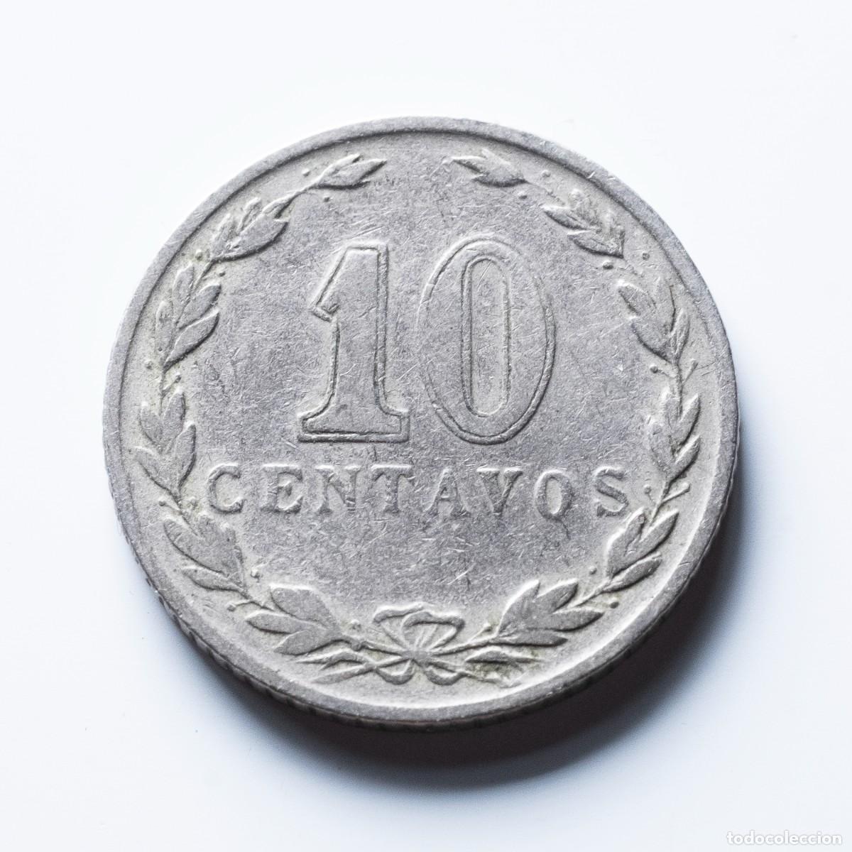 Monedas antiguas de Am&eacute;rica: 10 centavos 1930 Argentina - Foto 2