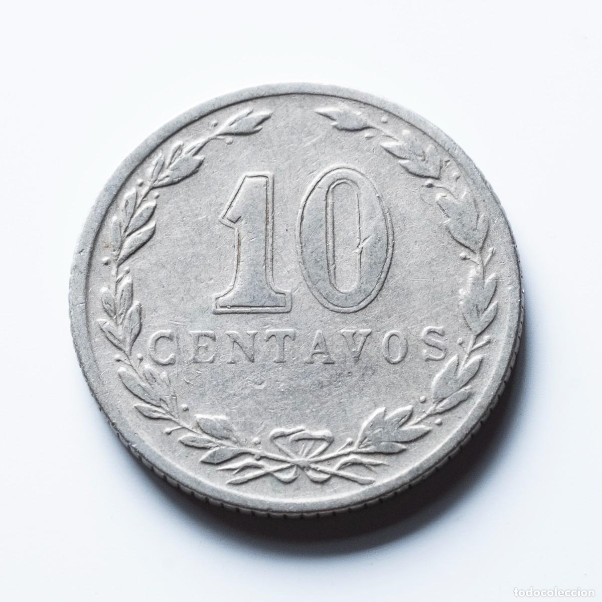 Monedas antiguas de Am&eacute;rica: 10 centavos 1938 Argentina - Foto 2