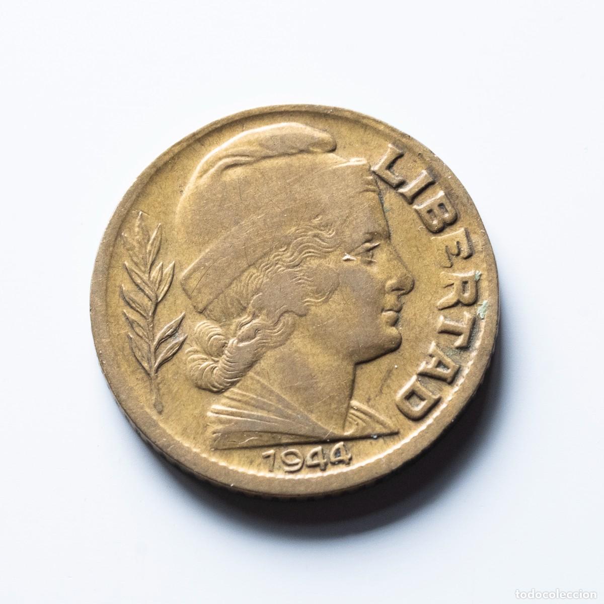 Monedas antiguas de Am&eacute;rica: 5 centavos 1944 Argentina - Foto 1