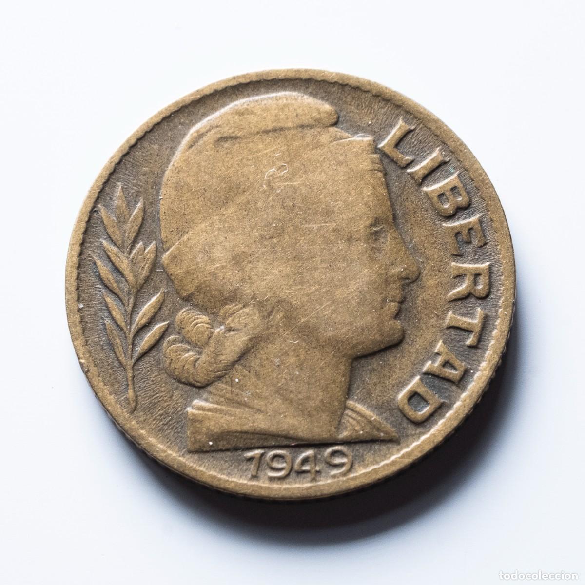 Monedas antiguas de Am&eacute;rica: 20 centavos 1949 Argentina - Foto 1