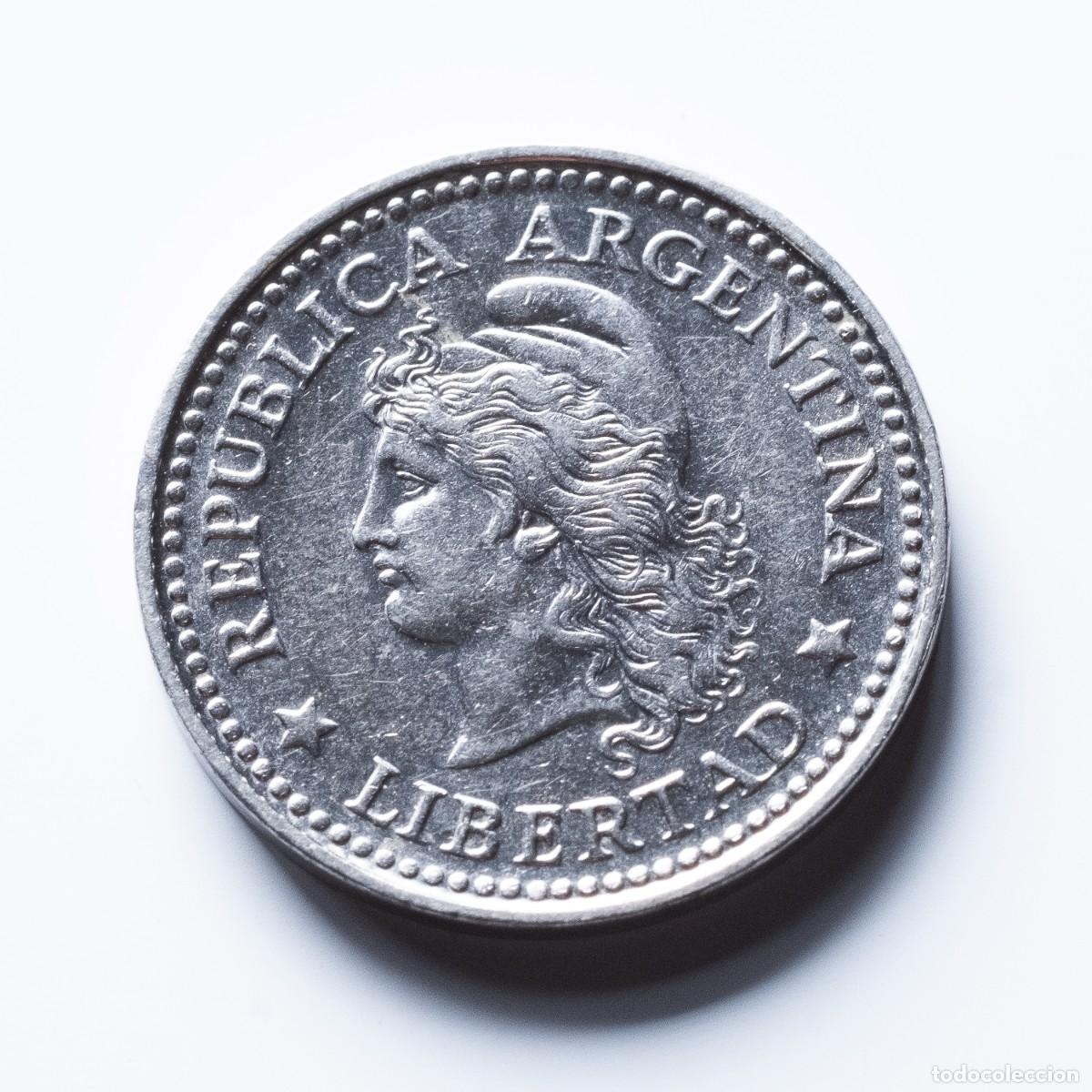 Monedas antiguas de Am&eacute;rica: 10 centavos 1958 Argentina - Foto 1