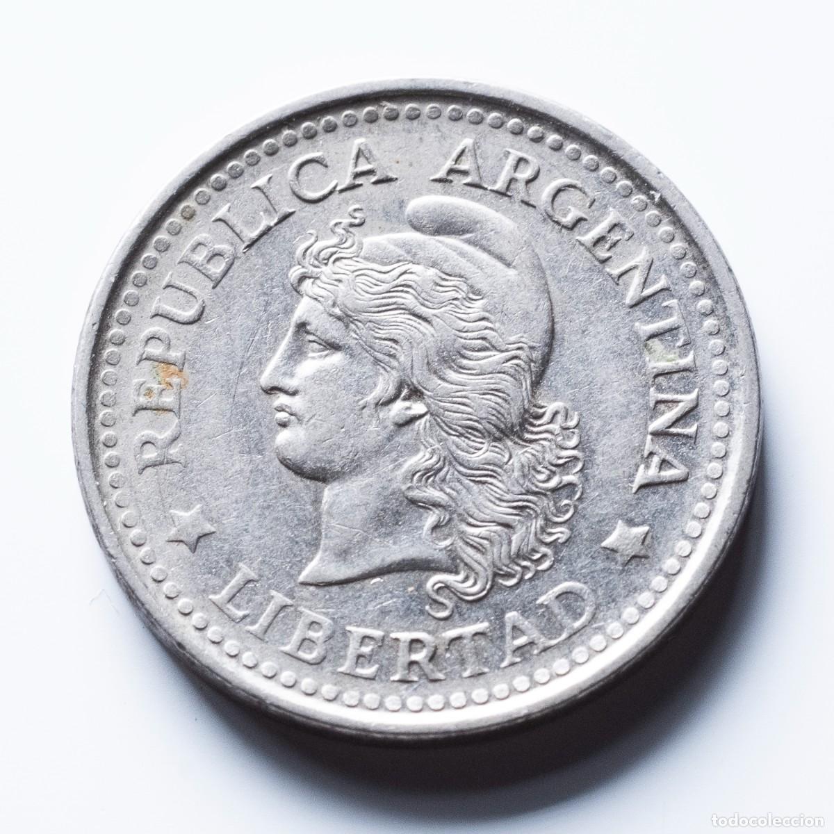 Monedas antiguas de Am&eacute;rica: 20 centavos 1958 Argentina - Foto 1