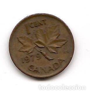 Monedas antiguas de Am&eacute;rica: Moneda de Canada: 1 cent; a&ntilde;o 1979 (Maris) - Foto 1
