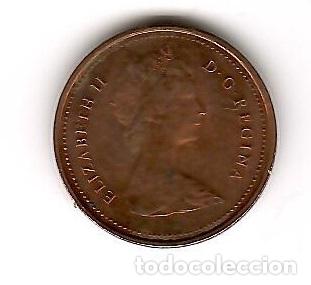 Monedas antiguas de Am&eacute;rica: Moneda de Canada: 1 cent; a&ntilde;o 1981 (Maris) - Foto 2
