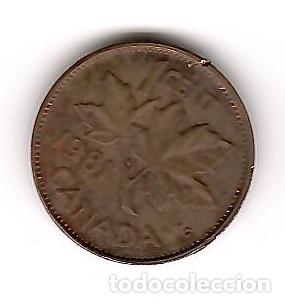Monedas antiguas de Am&eacute;rica: Moneda de Canada: 1 cent; a&ntilde;o 1981 (Maris) - Foto 1