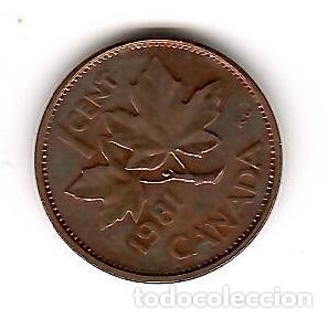 Monedas antiguas de Am&eacute;rica: Moneda de Canada: 1 cent; a&ntilde;o 1981 (Maris) - Foto 1