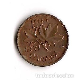 Monedas antiguas de Am&eacute;rica: Moneda de Canada: 1 cent; a&ntilde;o 1971 (Maris) - Foto 2