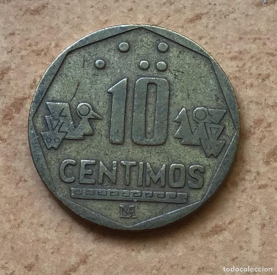 Monedas antiguas de Am&eacute;rica: 10 c&eacute;ntimos de Per&uacute;. A&ntilde;o 1994