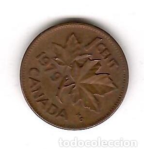 Monedas antiguas de Am&eacute;rica: Moneda de Canada: 1 cent; a&ntilde;o 1979 (Maris) - Foto 1