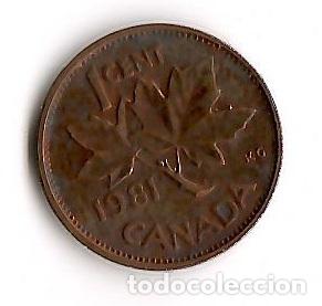 Monedas antiguas de Am&eacute;rica: Moneda de Canada: 1 cent; a&ntilde;o 1981 (Maris) - Foto 1