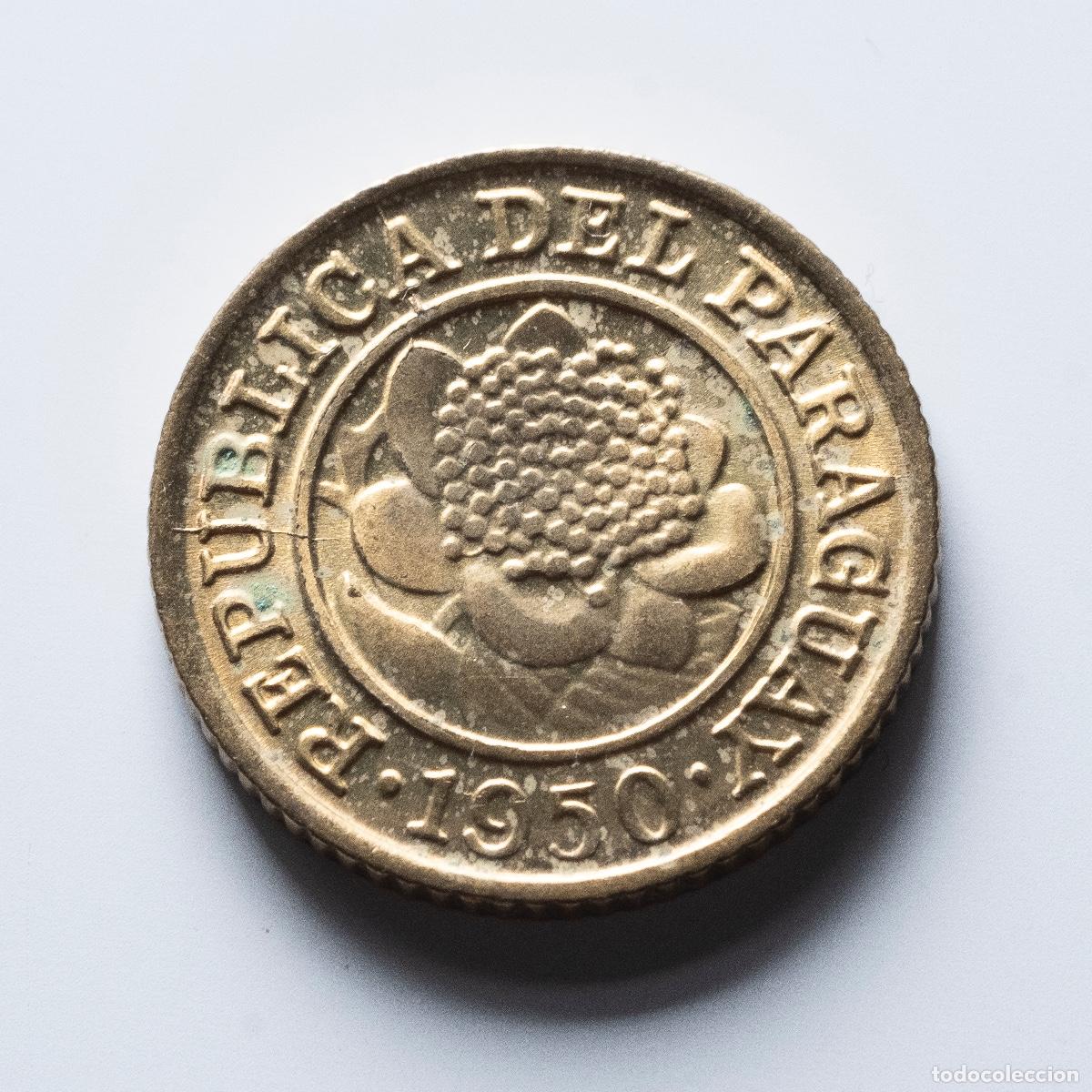 Monedas antiguas de Am&eacute;rica: 1 c&eacute;ntimo 1950 Paraguay - Foto 1