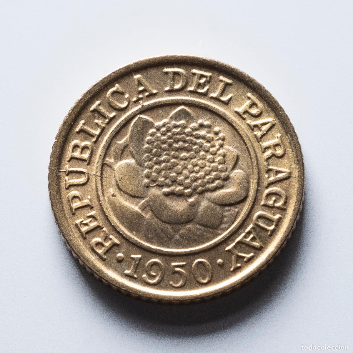 Monedas antiguas de Am&eacute;rica: 1 c&eacute;ntimo 1950 Paraguay - Foto 1