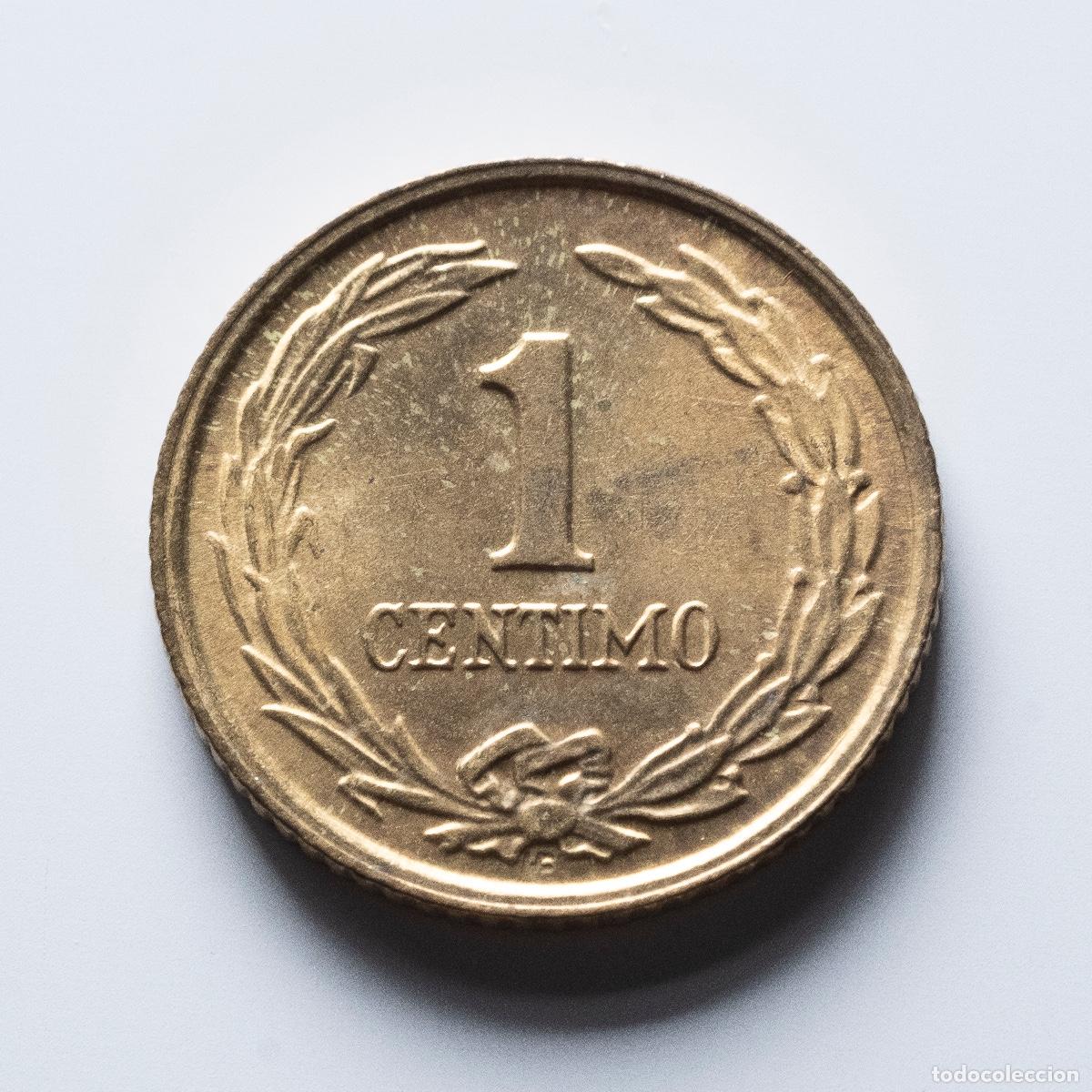 Monedas antiguas de Am&eacute;rica: 1 c&eacute;ntimo 1950 Paraguay - Foto 2