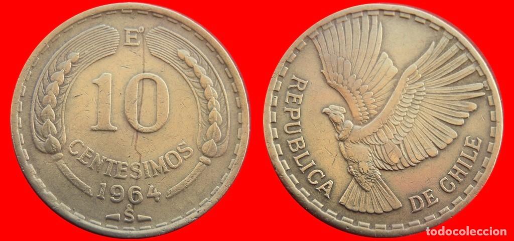 Monedas antiguas de Am&eacute;rica: 10 CENTESIMOS 1964 CHILE-122487 - Foto 1