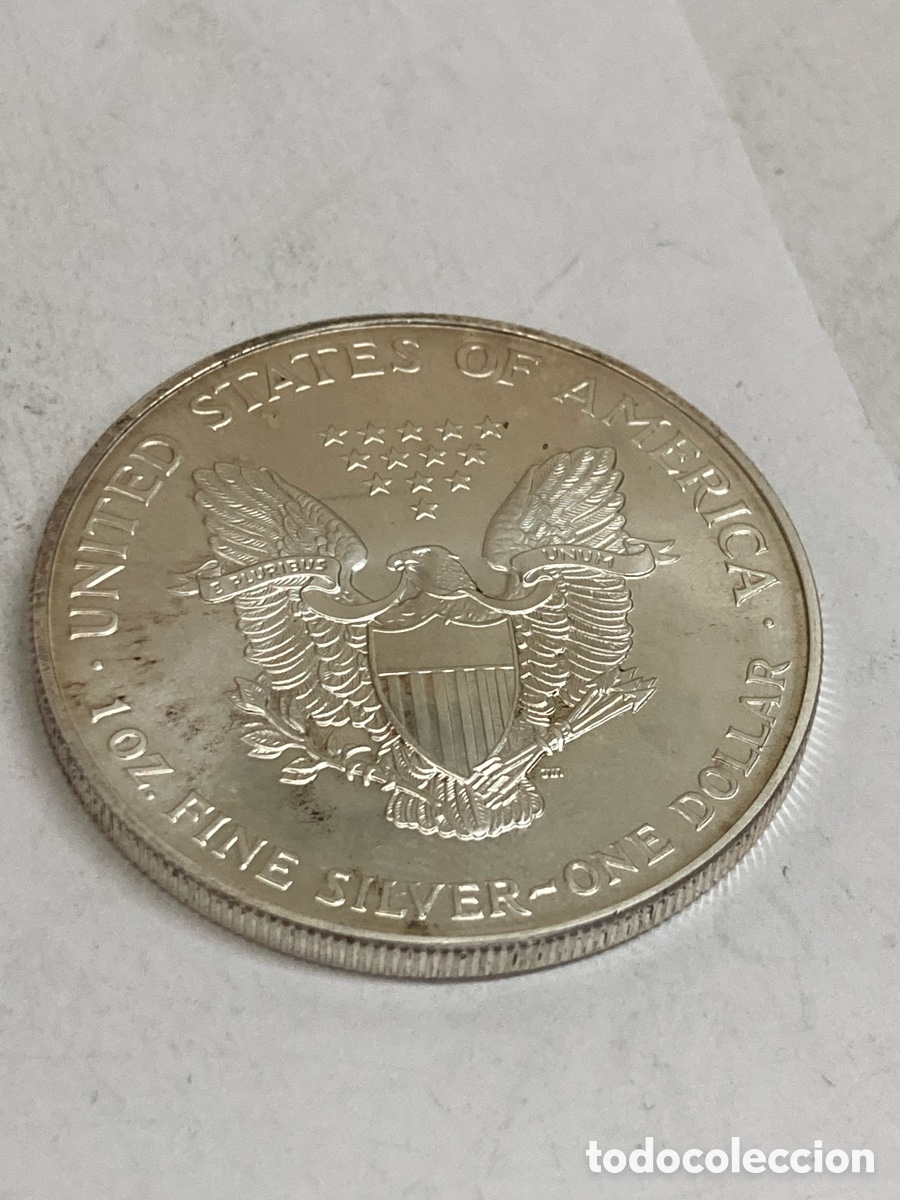 Monedas antiguas de Am&eacute;rica: Moneda de plata One d&oacute;lar 1995 L90 - Foto 2