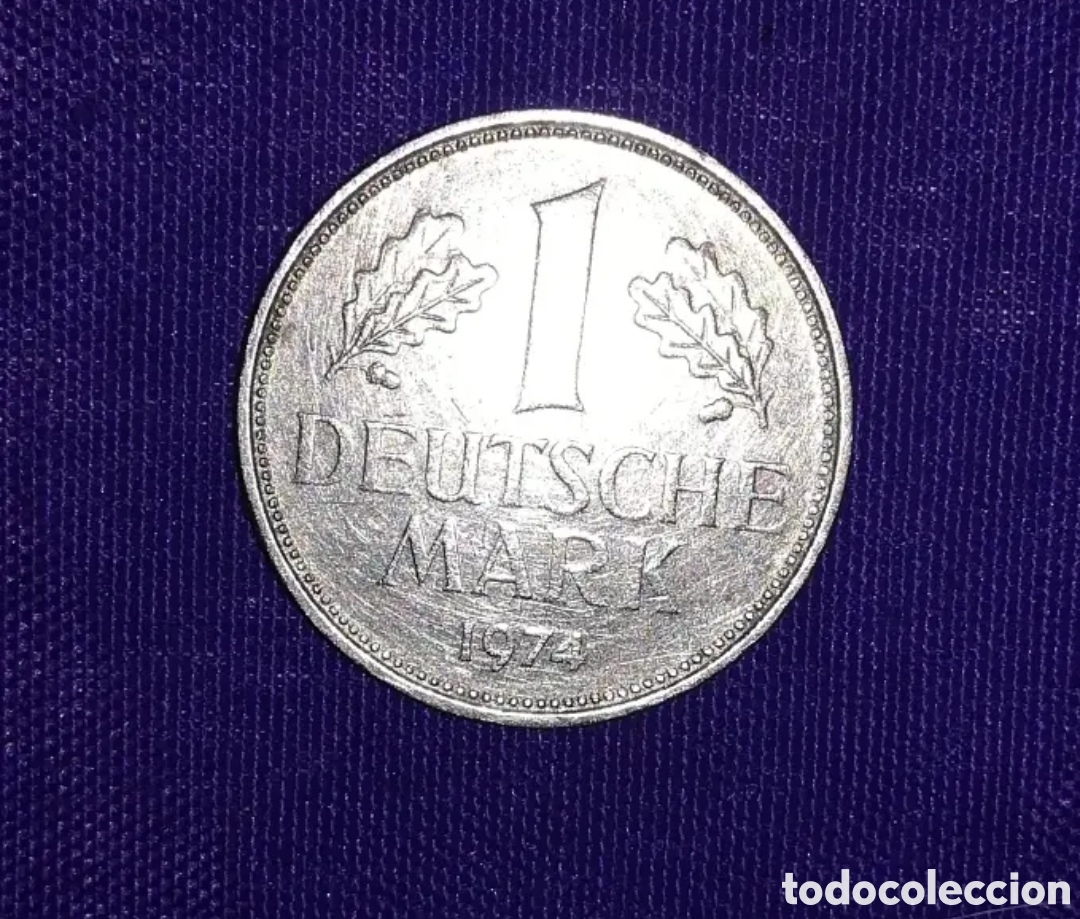 Monedas antiguas de Am&eacute;rica: Moneda 1 DEUTSCHE MARK 1974 BUNDES REPUBLIK DEUTSCHLAND