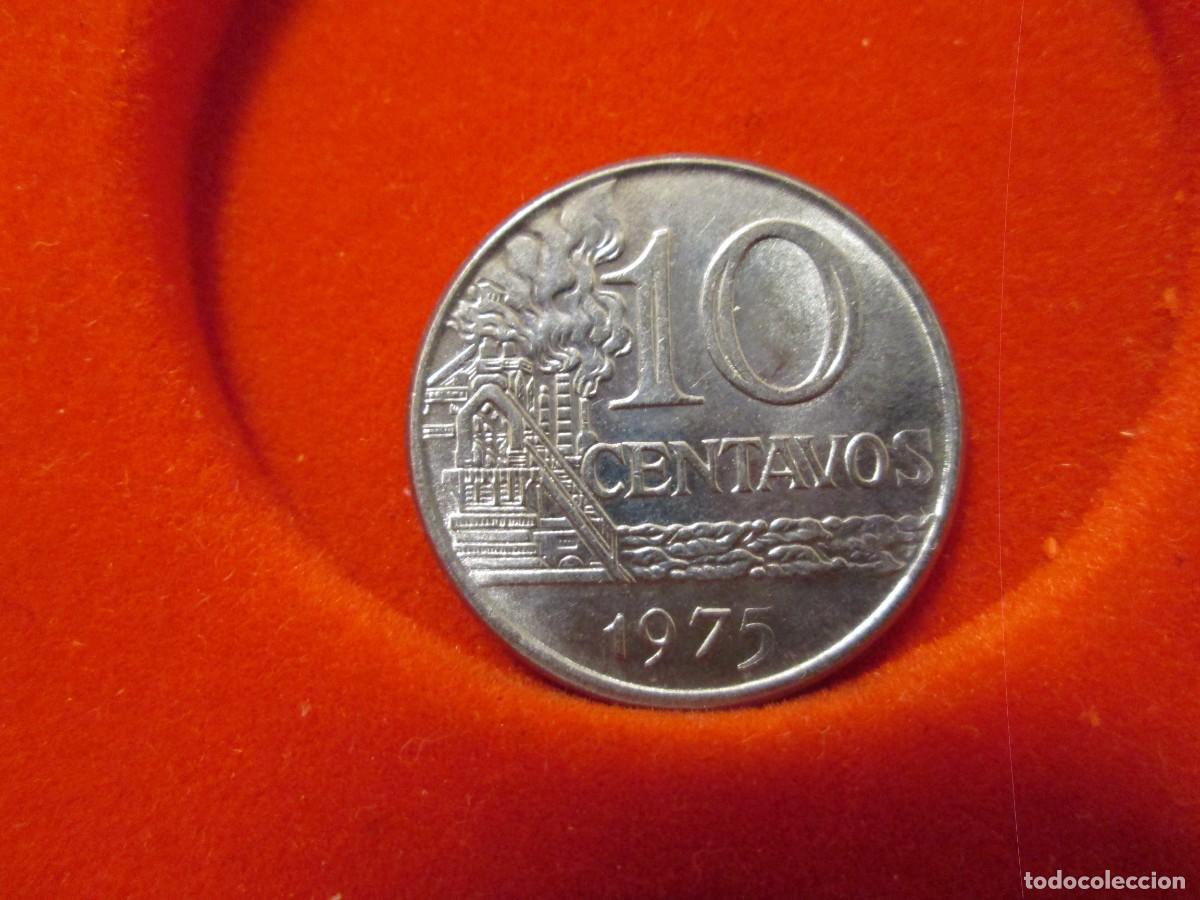 Monedas antiguas de Am&eacute;rica: 10 CENTAVOS 1975 BRASIL - Foto 1