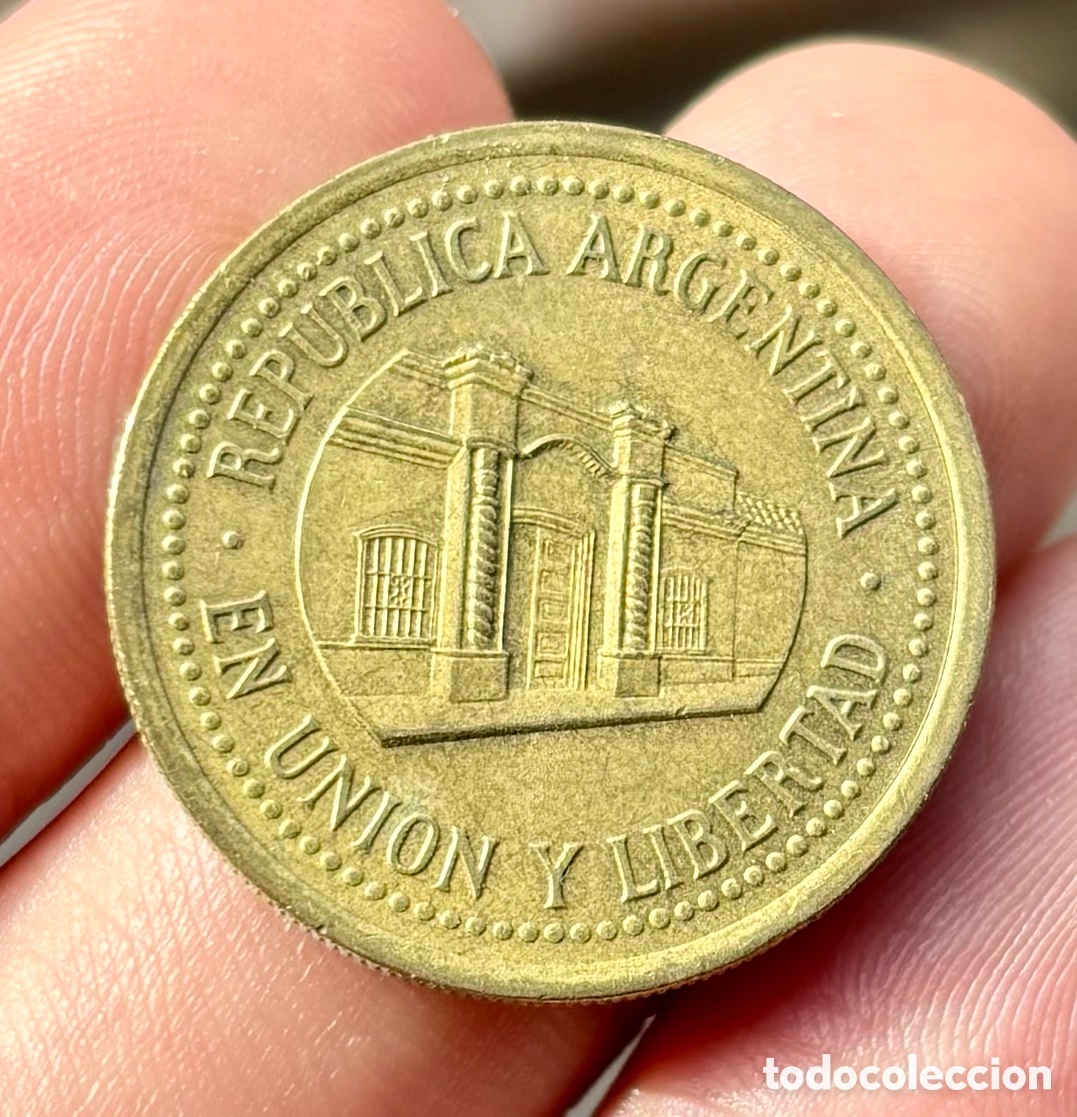 Monedas antiguas de Am&eacute;rica: Moneda ARGENTINA 50 Centavos 1992 - Foto 1