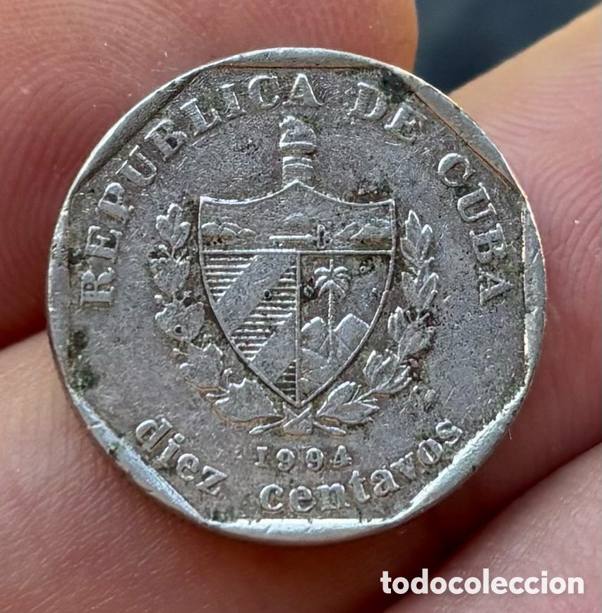 Monedas antiguas de Am&eacute;rica: Moneda CUBA 10 Centavos 1994 - Foto 2