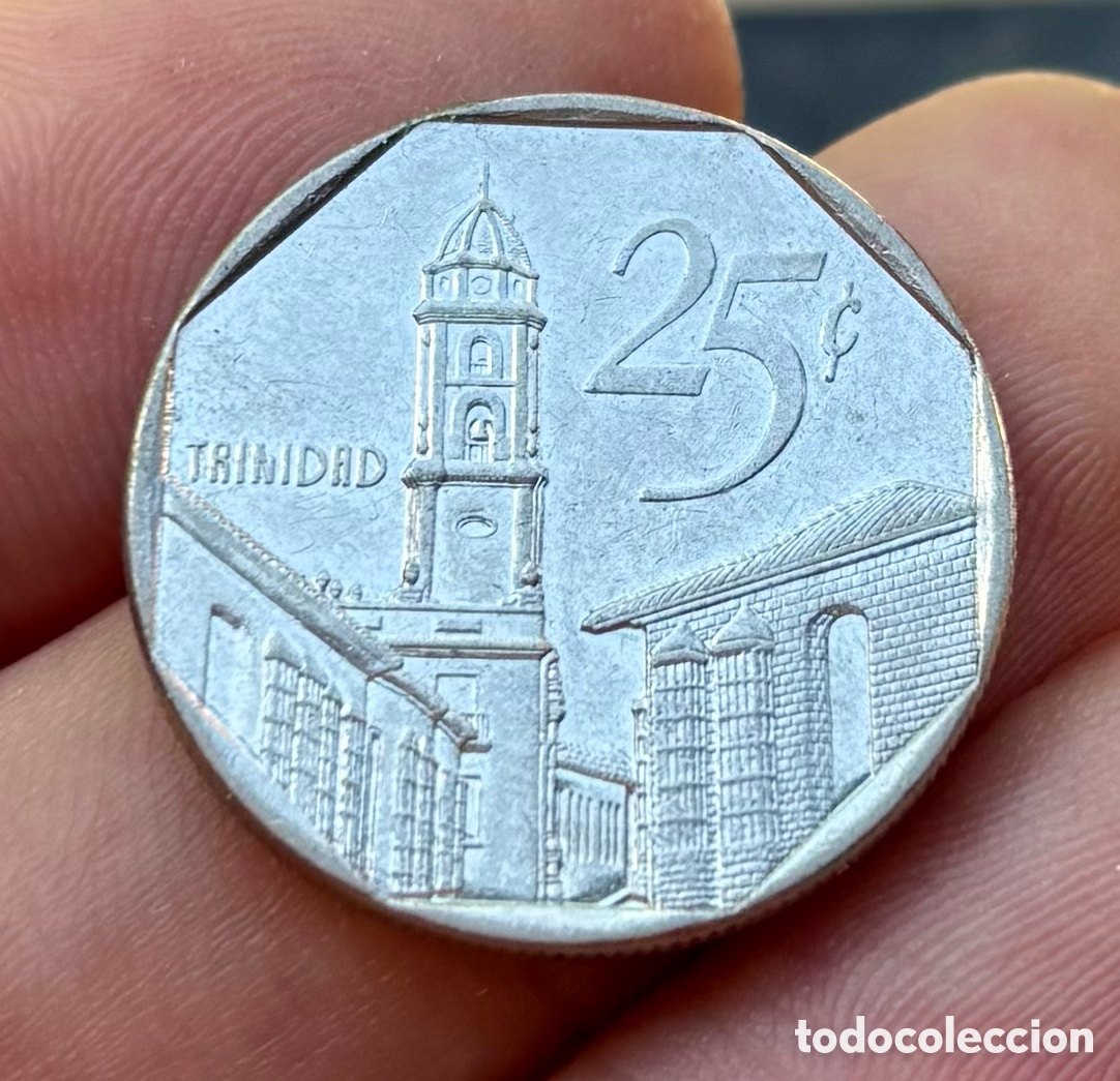 Monedas antiguas de Am&eacute;rica: Moneda CUBA 25 Centavos 1994 - Foto 1