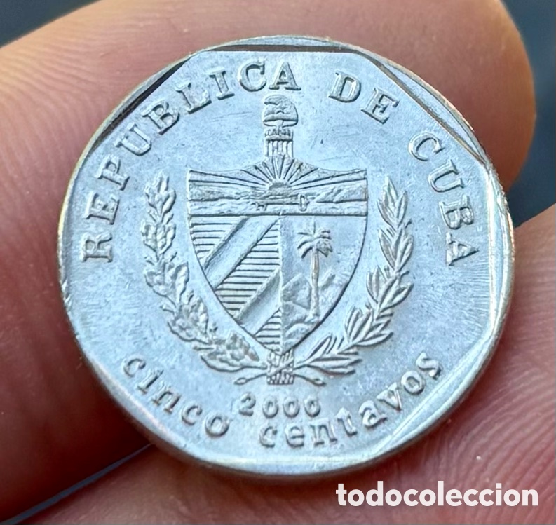 Monedas antiguas de Am&eacute;rica: Moneda CUBA 5 Centavos 2000 - Foto 2