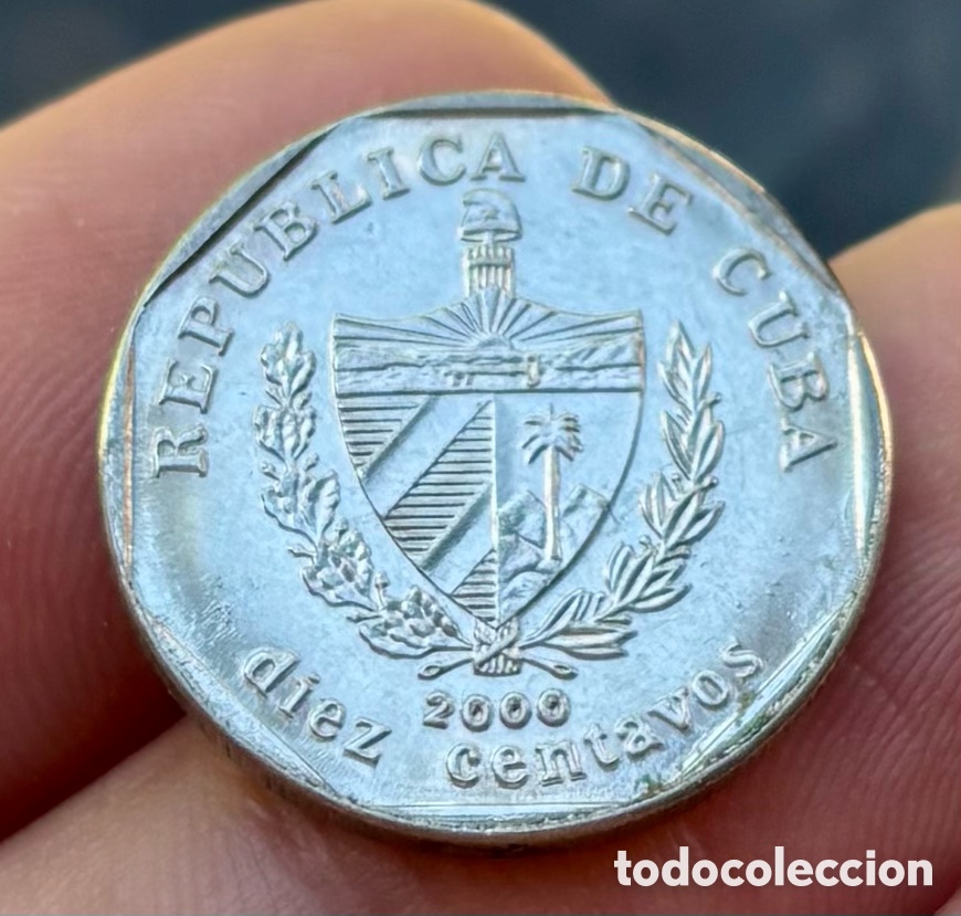Monedas antiguas de Am&eacute;rica: Moneda CUBA 10 Centavos 2000 - Foto 2