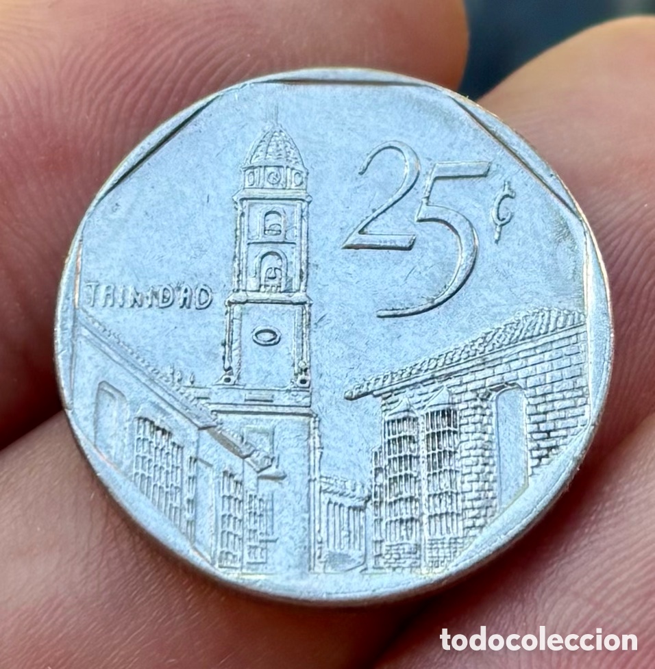 Monedas antiguas de Am&eacute;rica: Moneda CUBA 25 Centavos 2000 - Foto 1