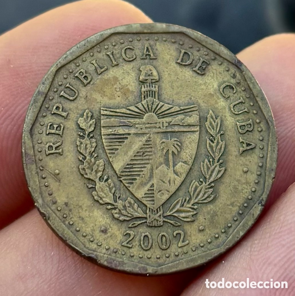 Monedas antiguas de Am&eacute;rica: Moneda CUBA 1 Peso 2002. Mart&iacute; - Foto 2