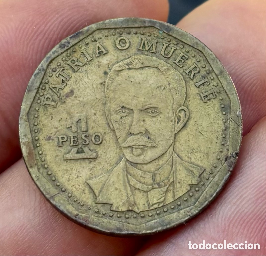 Monedas antiguas de Am&eacute;rica: Moneda CUBA 1 Peso 2002. Mart&iacute; - Foto 1