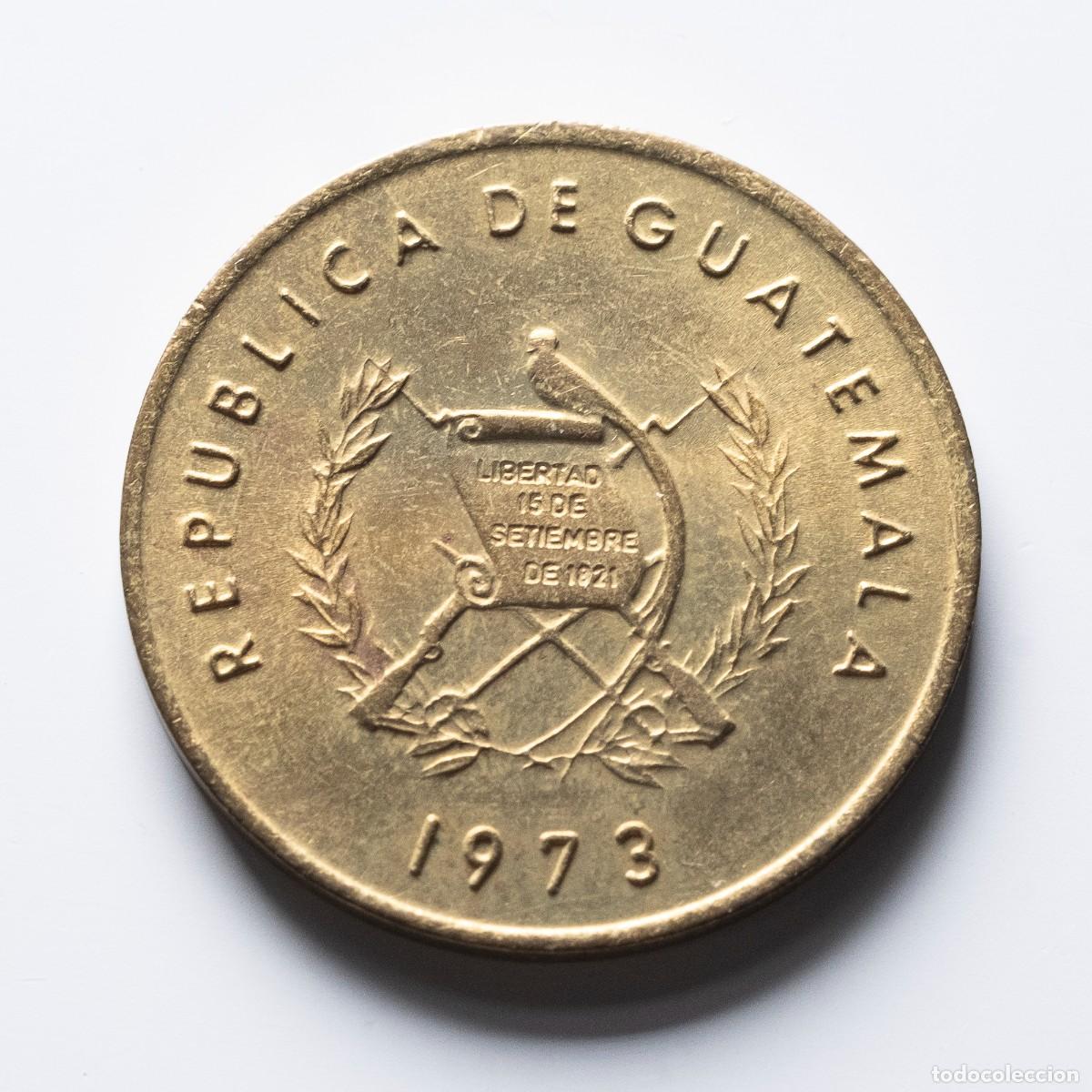 Monedas antiguas de Am&eacute;rica: 1 centavo 1973 Guatemala - Foto 2