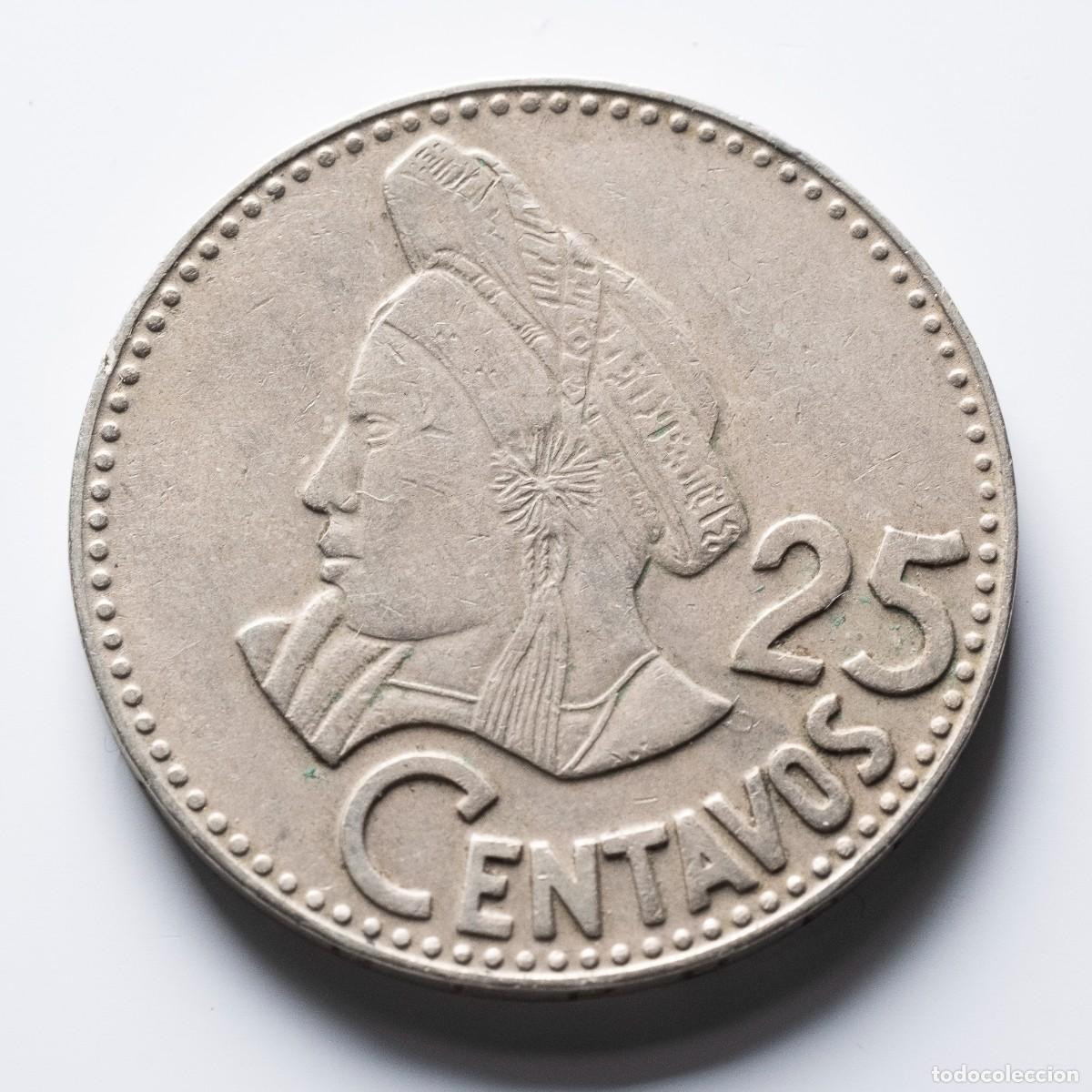 Monedas antiguas de Am&eacute;rica: 25 centavos 1978 Guatemala - Foto 1