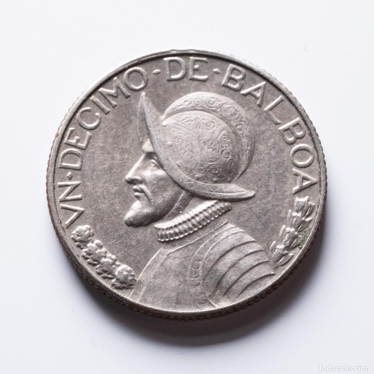 Monedas antiguas de Am&eacute;rica: 1 d&eacute;cimo balboa 1968 Panam&aacute; - Foto 1