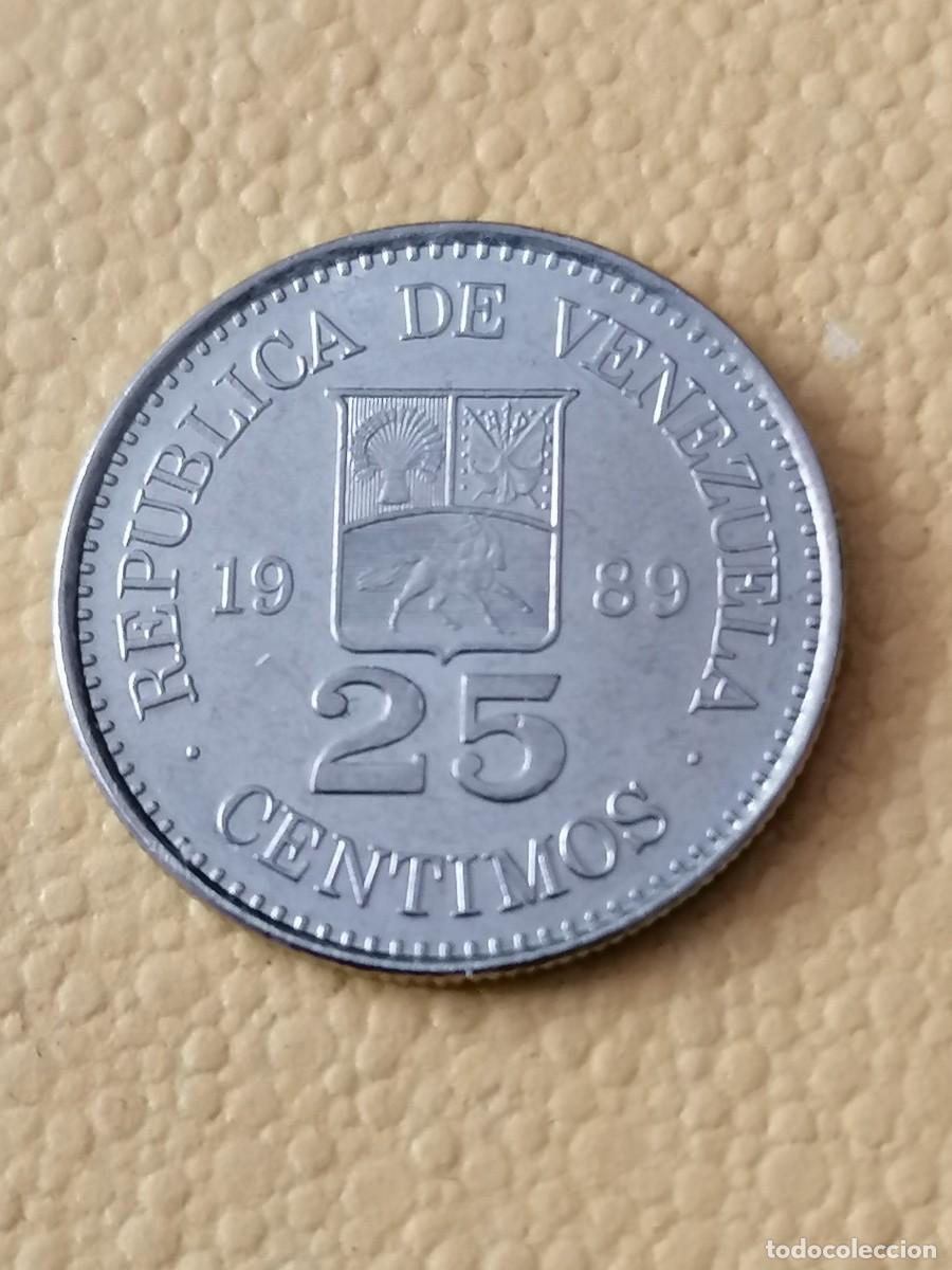 Monedas antiguas de Am&eacute;rica: ,Moneda, Venezuela, 25 cent , 1989, EBC, - Foto 1