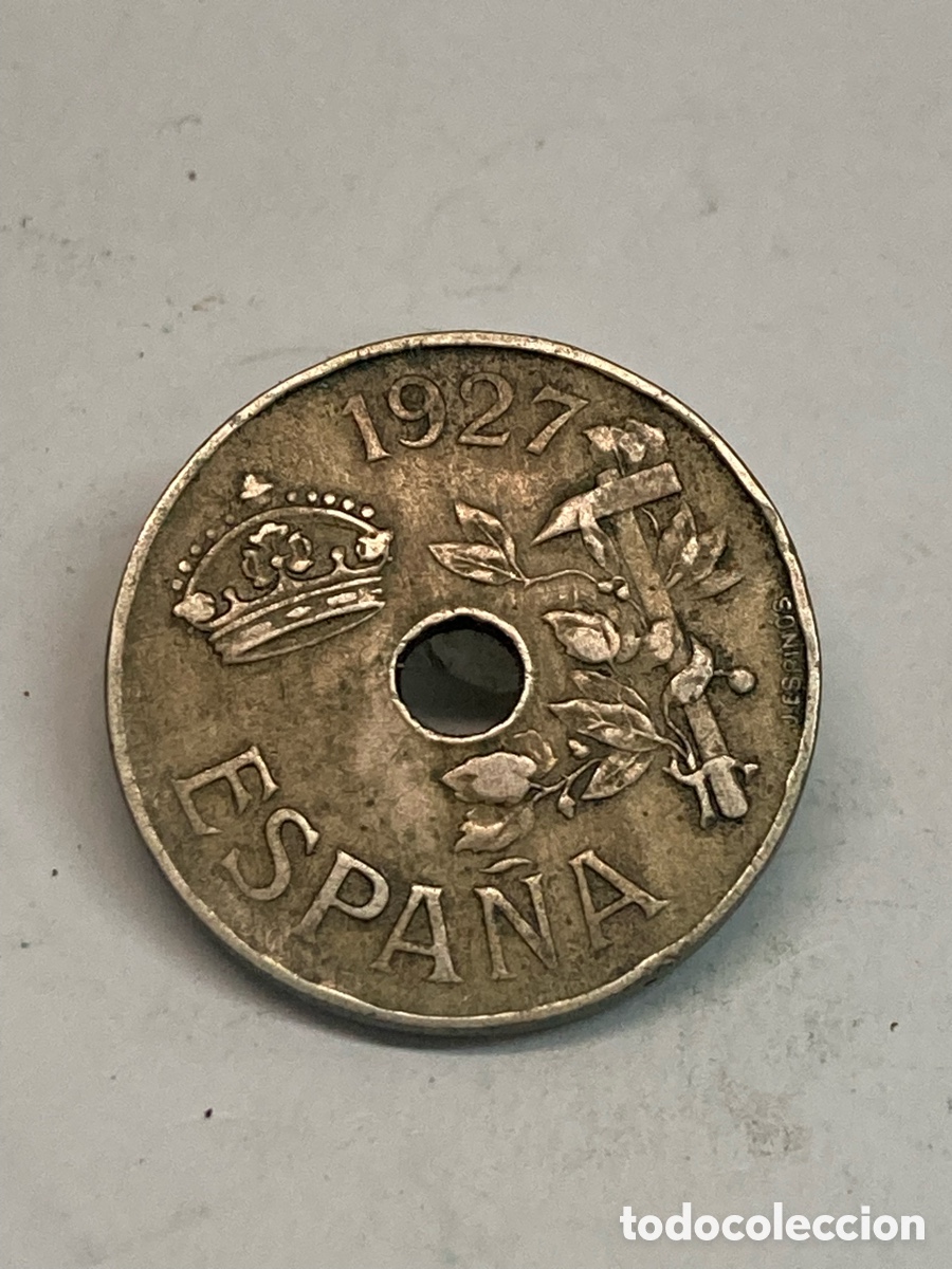Monedas antiguas de Am&eacute;rica: Moneda 25 c&eacute;ntimos 1927 J64 - Foto 1