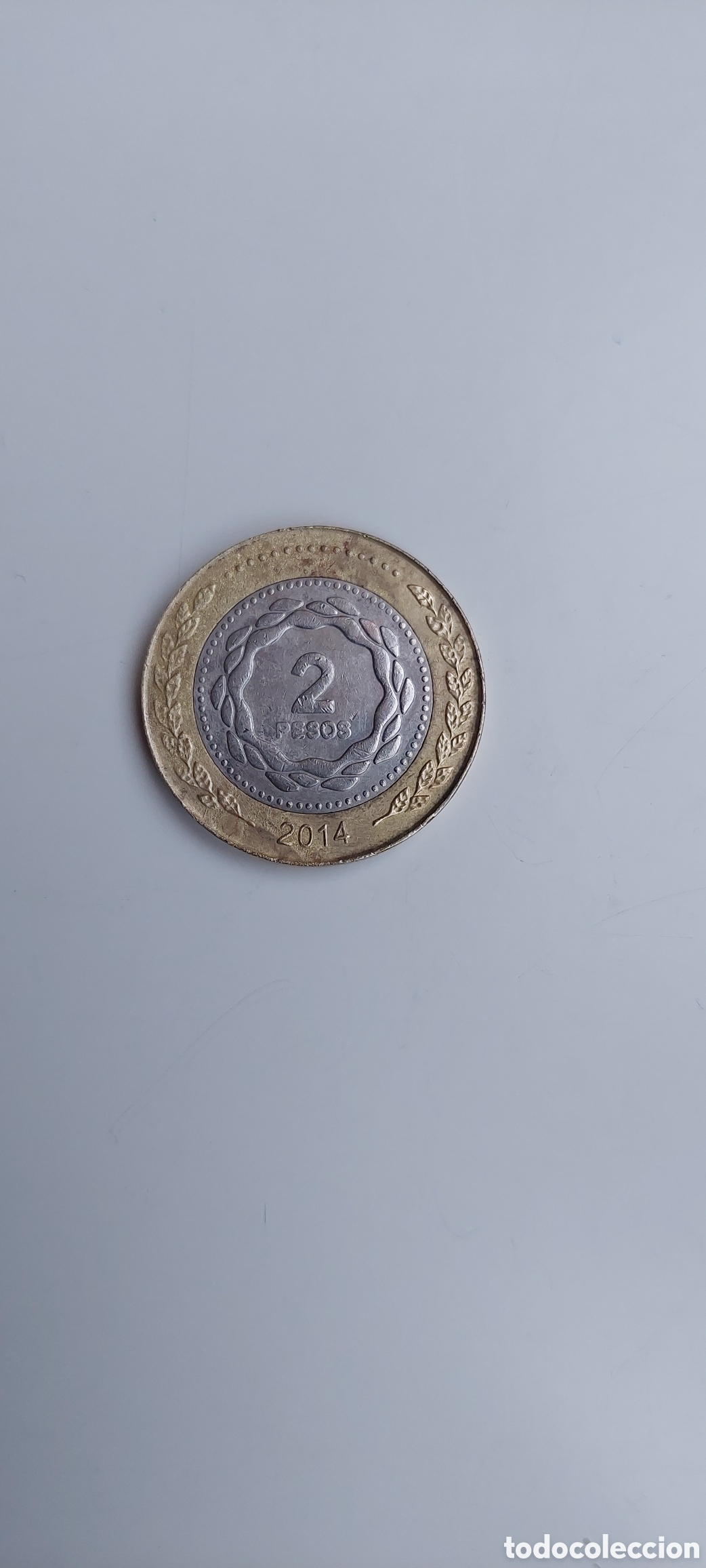 Monedas antiguas de Am&eacute;rica: Rep.Argentina 2 pesos2014 - Foto 2