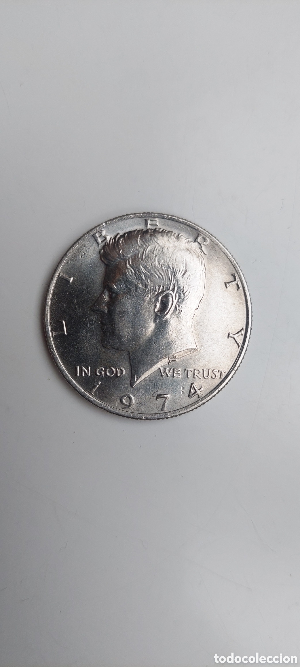 Monedas antiguas de Am&eacute;rica: Half Dolar 1974 Liberty. - Foto 1