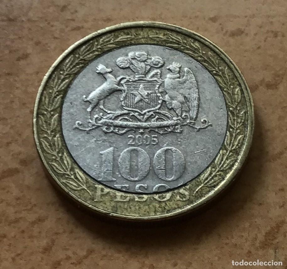 Monedas antiguas de Am&eacute;rica: 100 pesos de Chile. A&ntilde;o 2005 - Foto 1