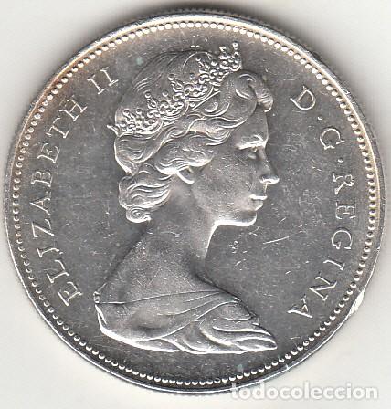 Monedas antiguas de Am&eacute;rica: CANADA: DOLLAR 1966 - PLATA - Foto 1