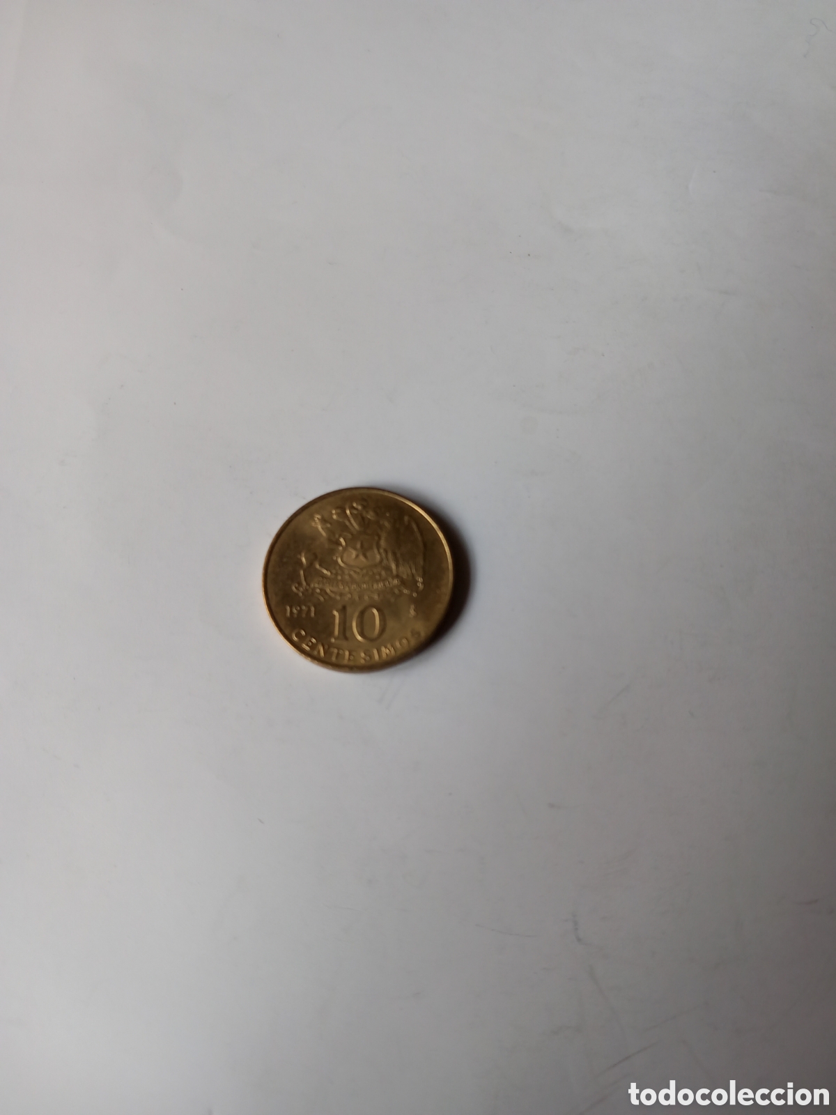Monedas antiguas de Am&eacute;rica: Chile 10 centesimos 1971 s/c - Foto 2