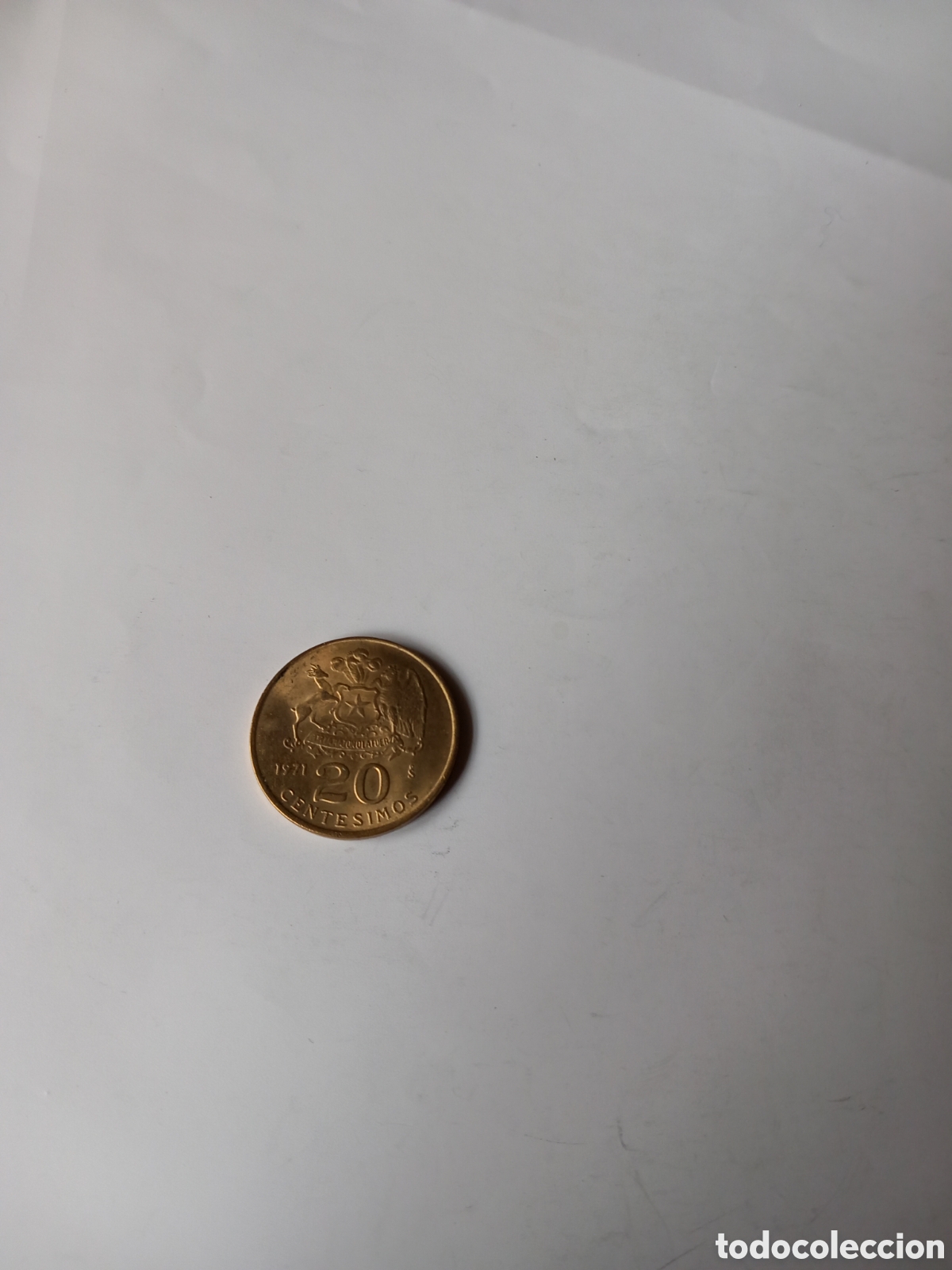 Monedas antiguas de Am&eacute;rica: Chile 20 centesimos 1971 s/c - Foto 2
