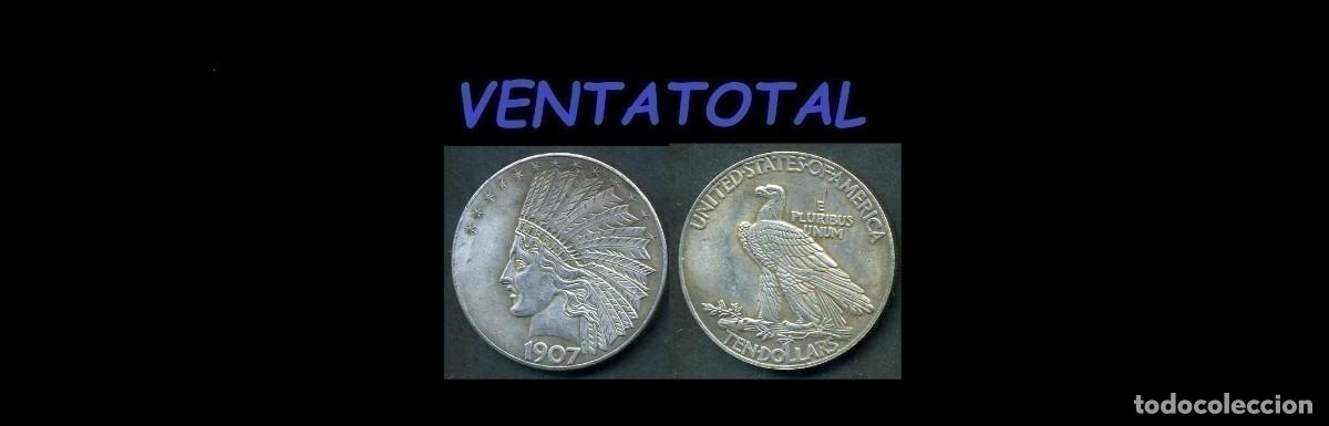 Monedas antiguas de América: MEDALLA TIPO MONEDA PLATA (HOMENAJE A JEFE INDIO Y AGUILA) MEDIDA 3,8X3,8 PESA 22GRA APROXIMADAMENTE