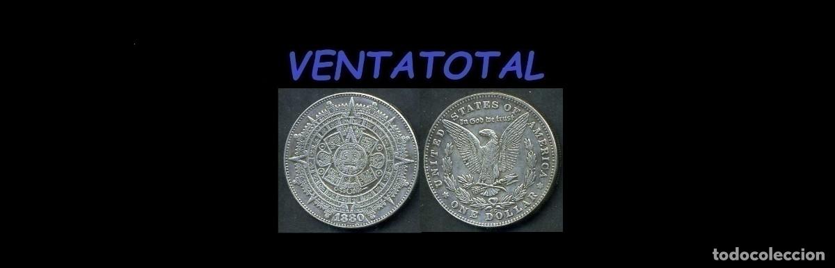 Monedas antiguas de América: MEDALLA TIPO MONEDA PLATA (HOMENAJE A EL CALENDARIO MAYA ) MEDIDA 3,8X3,8 PESA 26GRA APROXIMADAMENTE