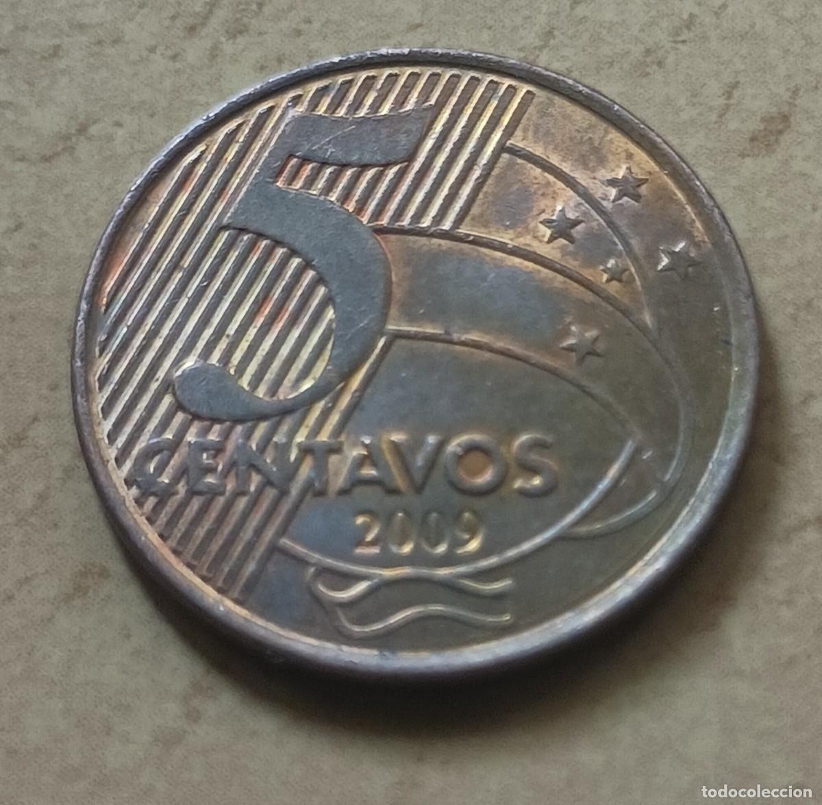 Monedas antiguas de Am&eacute;rica: 5 centavos de Brasil. A&ntilde;o 2009 - Foto 1