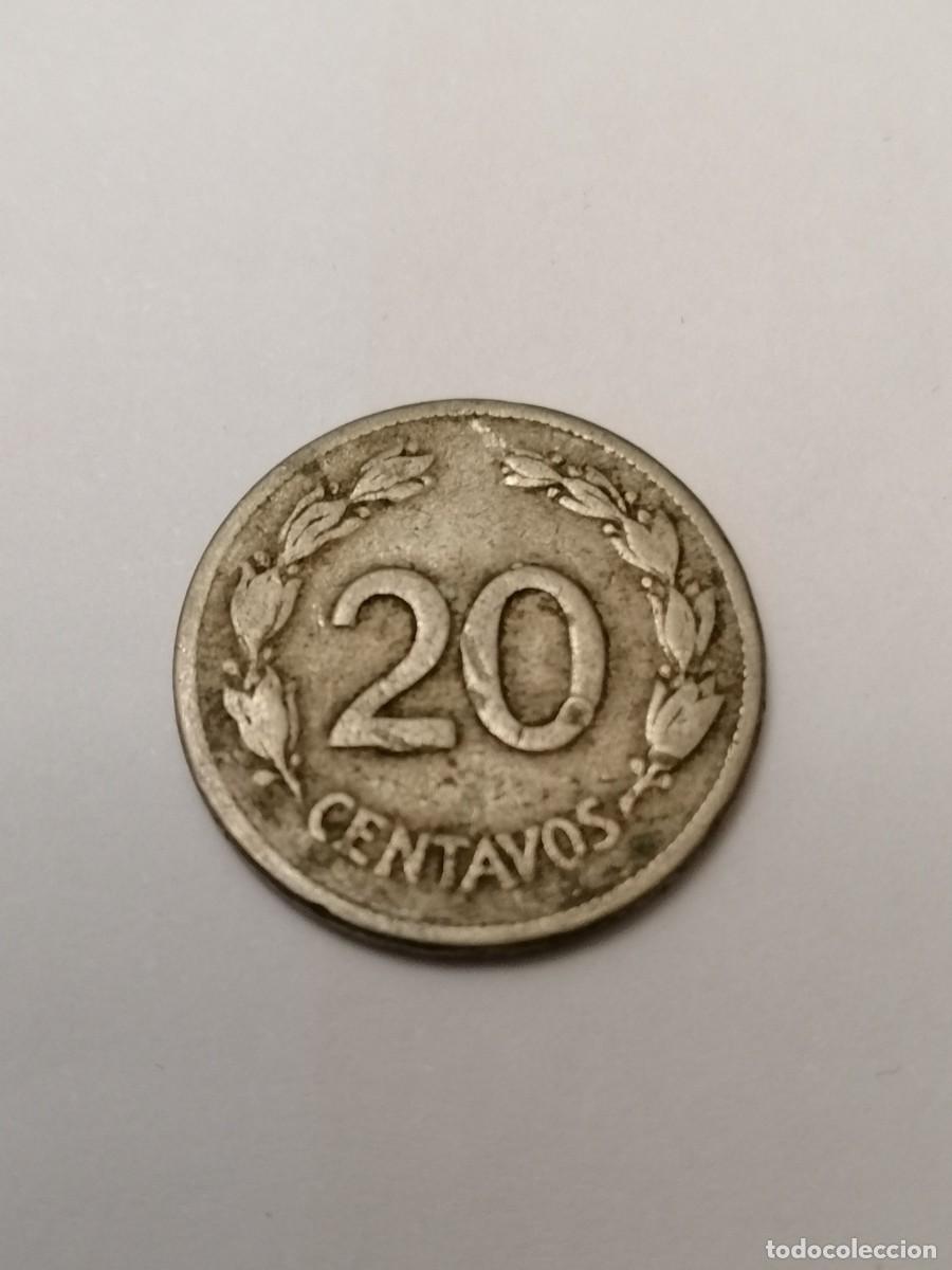 Monedas antiguas de Am&eacute;rica: Moneda, Ecuador, 1946, 20 cent, , BC - Foto 1