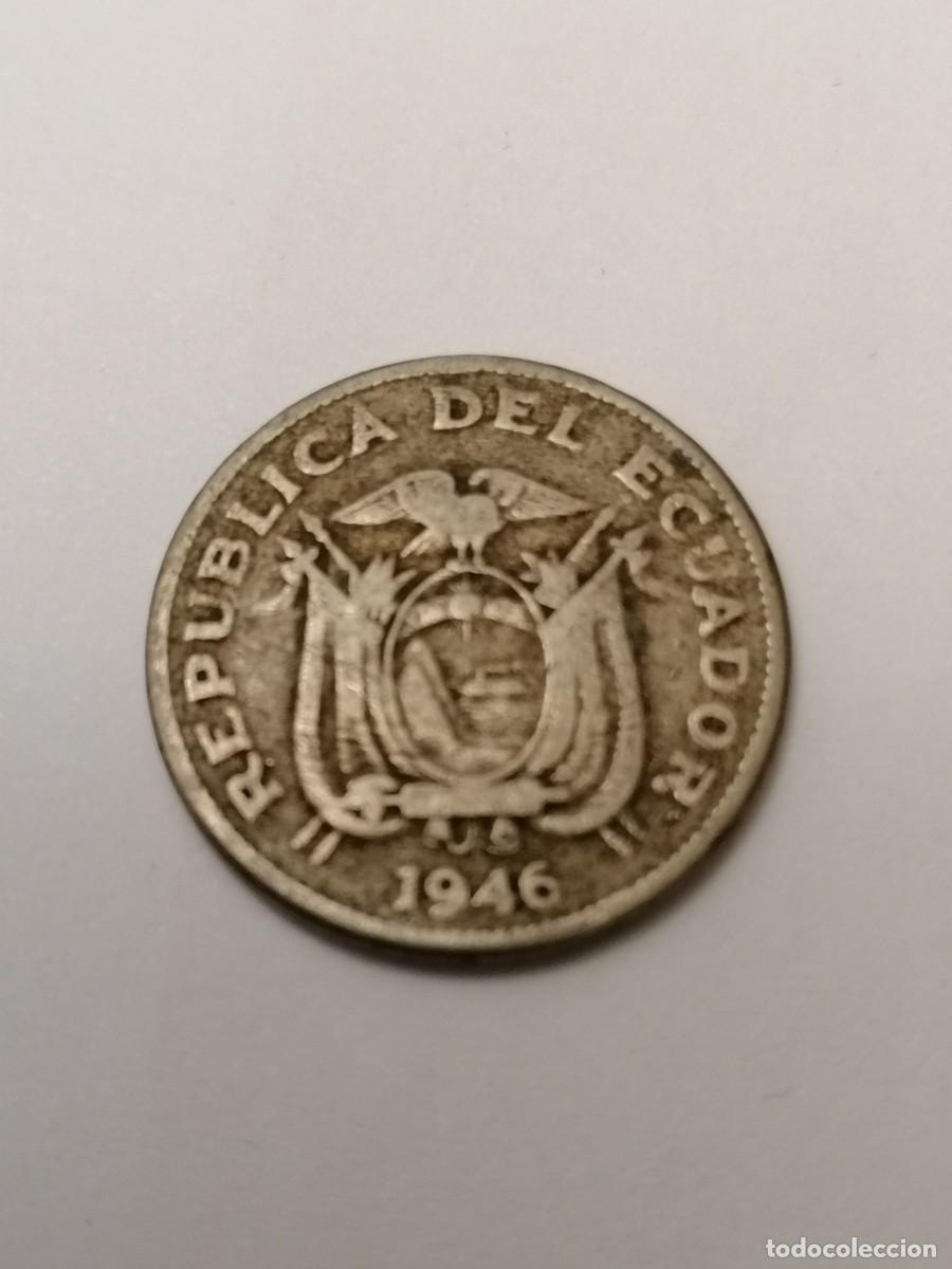 Monedas antiguas de Am&eacute;rica: Moneda, Ecuador, 1946, 20 cent, , BC - Foto 2