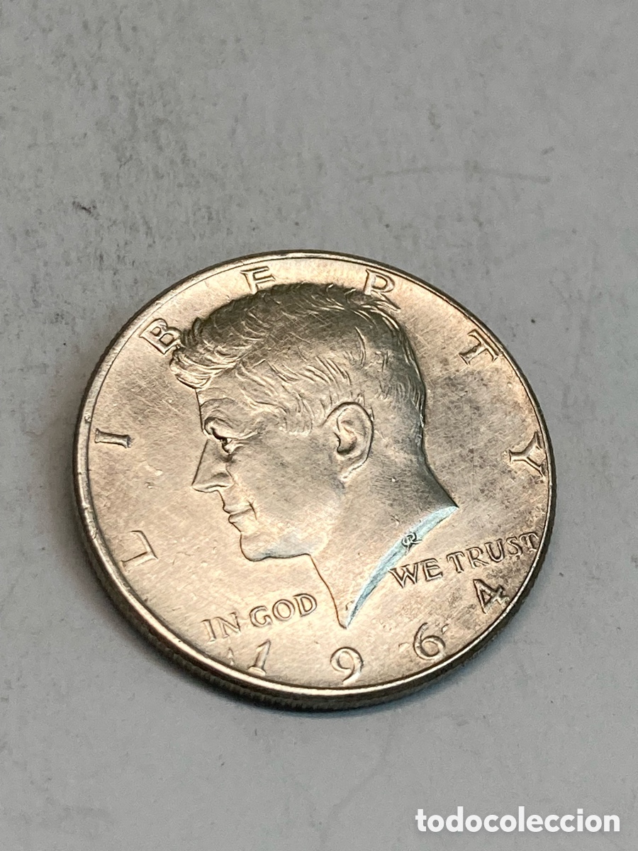 Monedas antiguas de Am&eacute;rica: Moneda de plata Half Dollar X51 - Foto 1