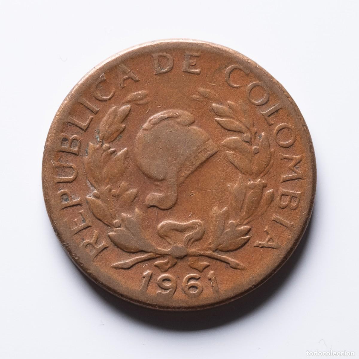 Monedas antiguas de Am&eacute;rica: 5 centavos 1961 Colombia - Foto 1