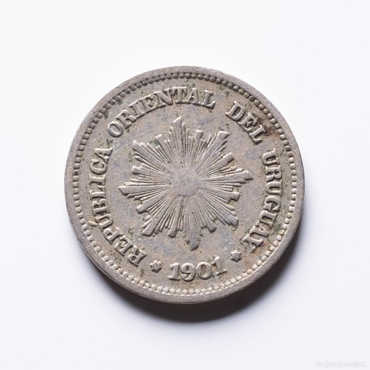 Monedas antiguas de Am&eacute;rica: 1 centesimo 1901 Uruguay - Foto 1